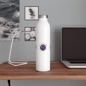 IKC Schools logos Slim Water Bottle – Eco-Friendly Hydration for Movement, Balance & Wellness
